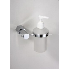 Soporte de jabón líquido de vidrio de baño montado en la pared